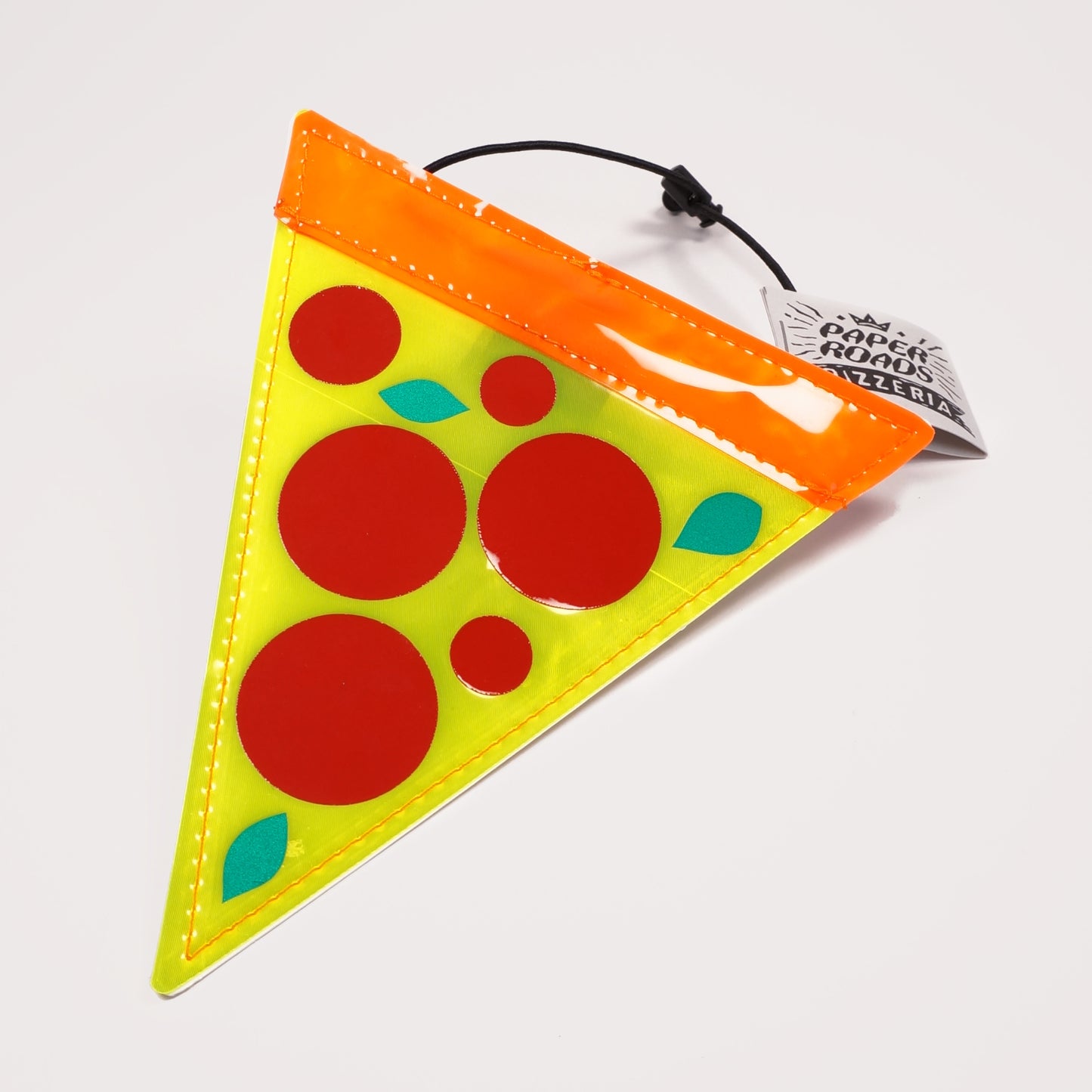 Safety pizza, reflective triangle. Bikepacking, commuting, bike riding. Made in NZ.