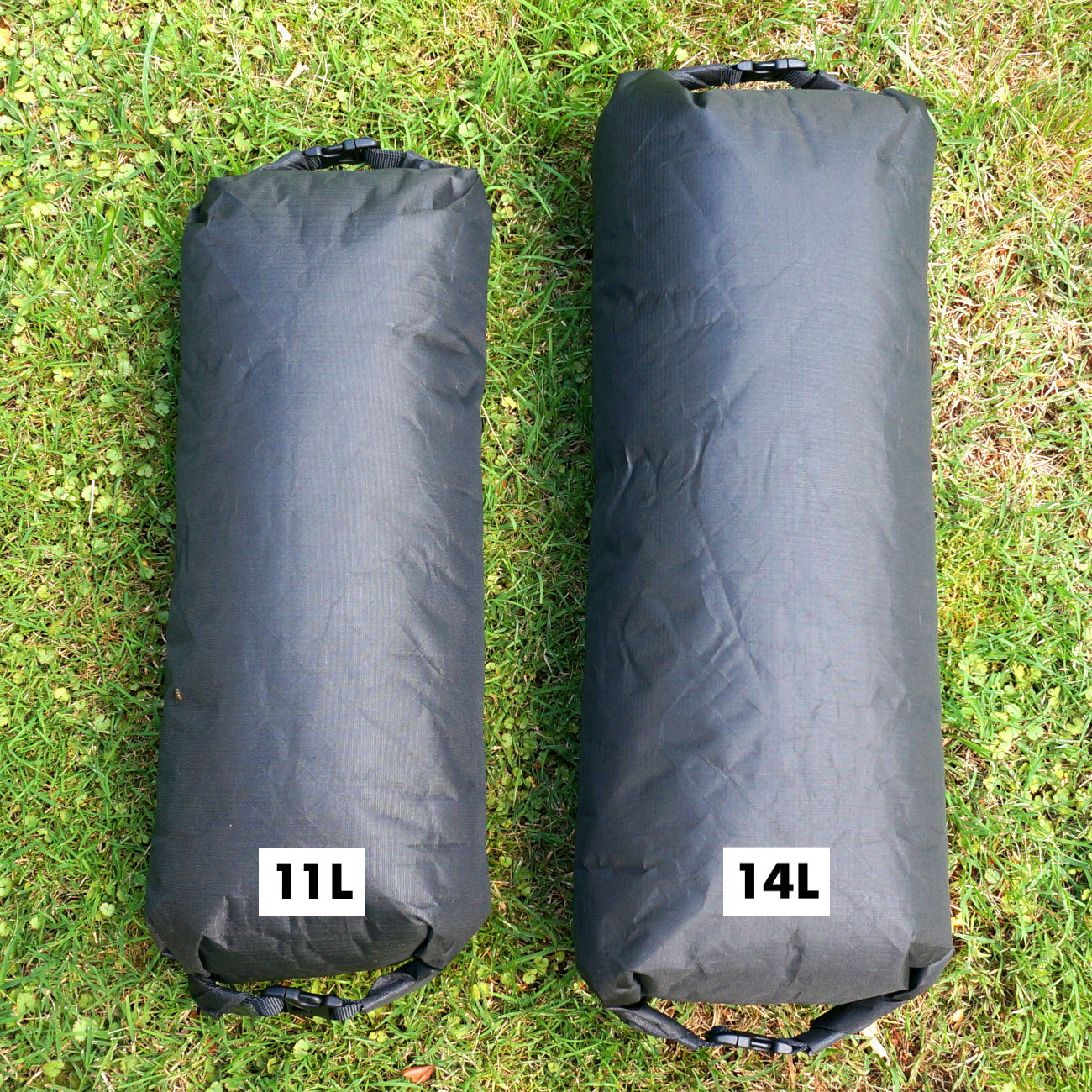 wayward riders harness bikepacking cycling dry bag roll dyneema long skinny