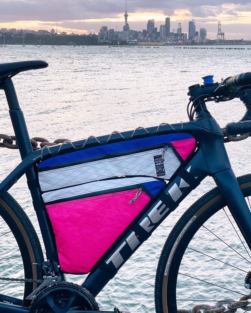 Custom split frame bag made in New Zealand