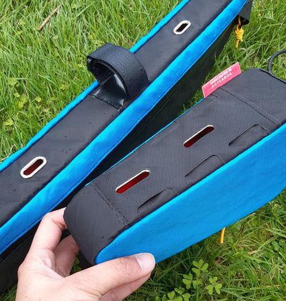 Bolt on top tube bag framebag bikepacking NZ handmade custom