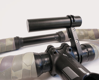 Bar riser handelbar extension for lights, Garmin, GPS gadgets. Bikepacking, touring, commuting, bike riding.