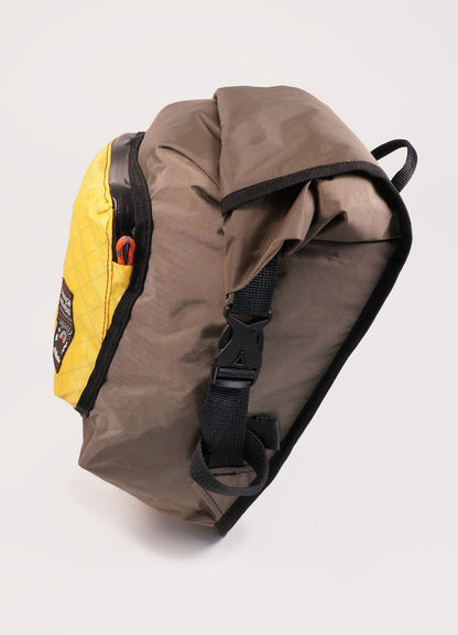 Bikepacking touring roll top panniers 12L. Custom handmade ultralight waterproof, sturdy for riding gravel and mountain bike trails. Made New Zealand bike bags. 