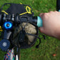 Treat bag / stem / bag feed bag / handlebar bag - bikepacking, touring, commuting, bike riding to hold snacks, phone, bottle. Made in New Zealand.