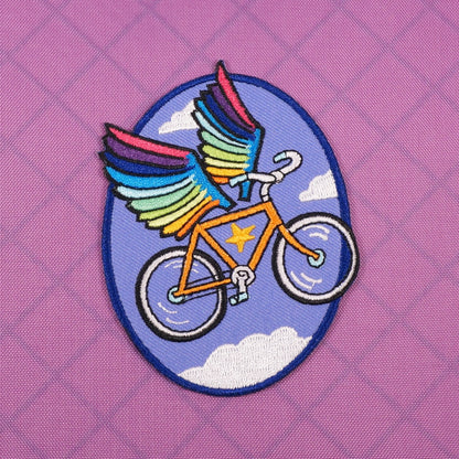 Nomad patch embroidered bicycle cyclist small gift