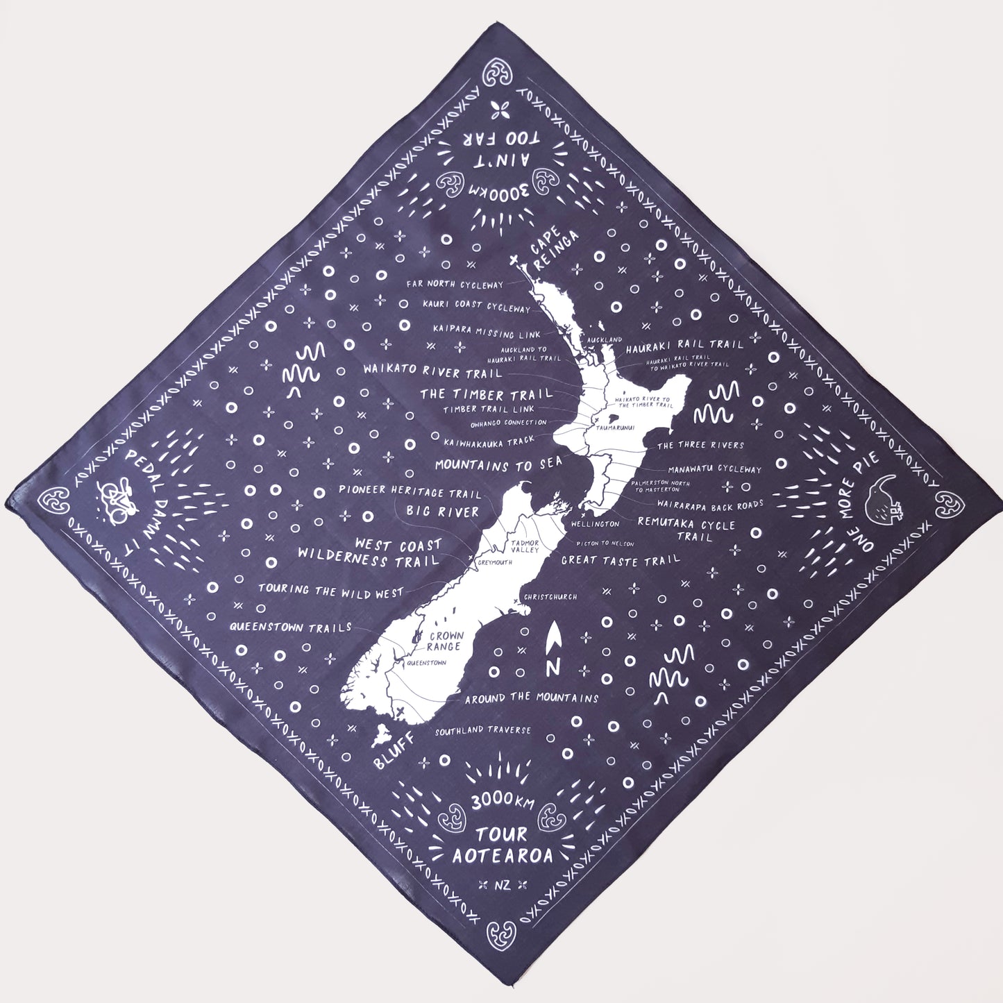 Tour Aotearoa Bandana + Bonus Patch