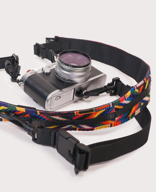 cycling 3 point camera strap photography NZ made 