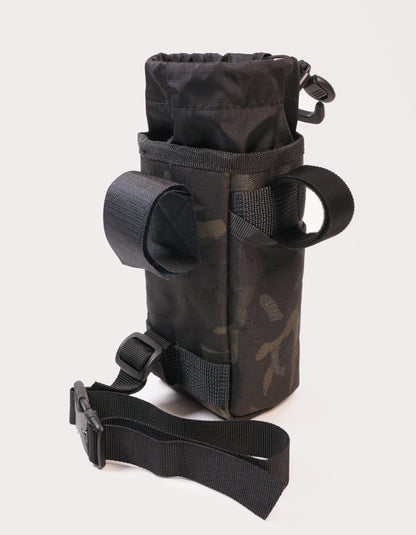 Treat bag / stem / bag feed bag / handlebar bag - bikepacking, touring, commuting, bike riding to hold snacks, phone, bottle. Dark camo multicam.