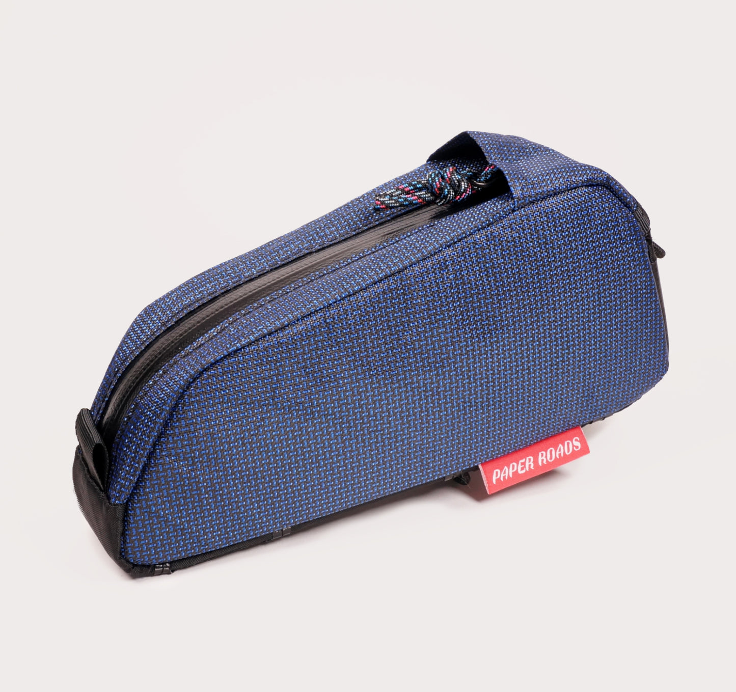 Top tube bag bikepacking gravel cycling NZ handmade blue