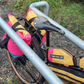 Bikepacking touring roll top panniers 8L. Custom handmade ultralight waterproof, sturdy for riding gravel and mountain bike trails. Made in Auckland, New Zealand bike bags. 
