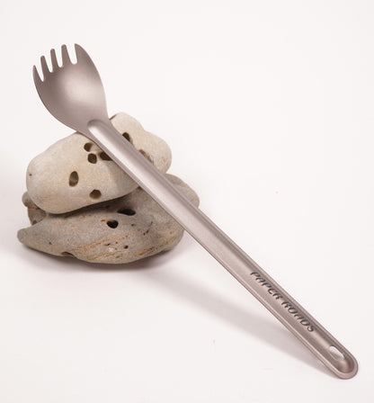 titanium spork spoon fork extra long camping bikepacking tramping hiking ultra light gift idea